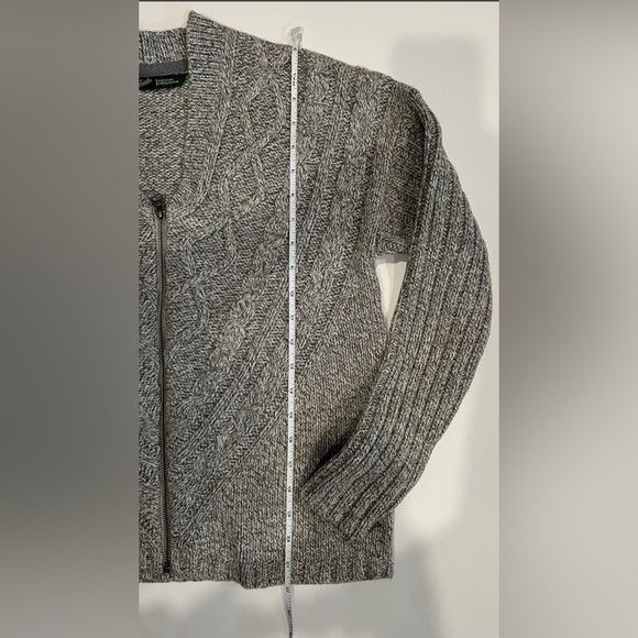 Woolrich Merino Wool Blend Full Zip Sweater Gray Womens Cardigan small - Picture 6 of 7